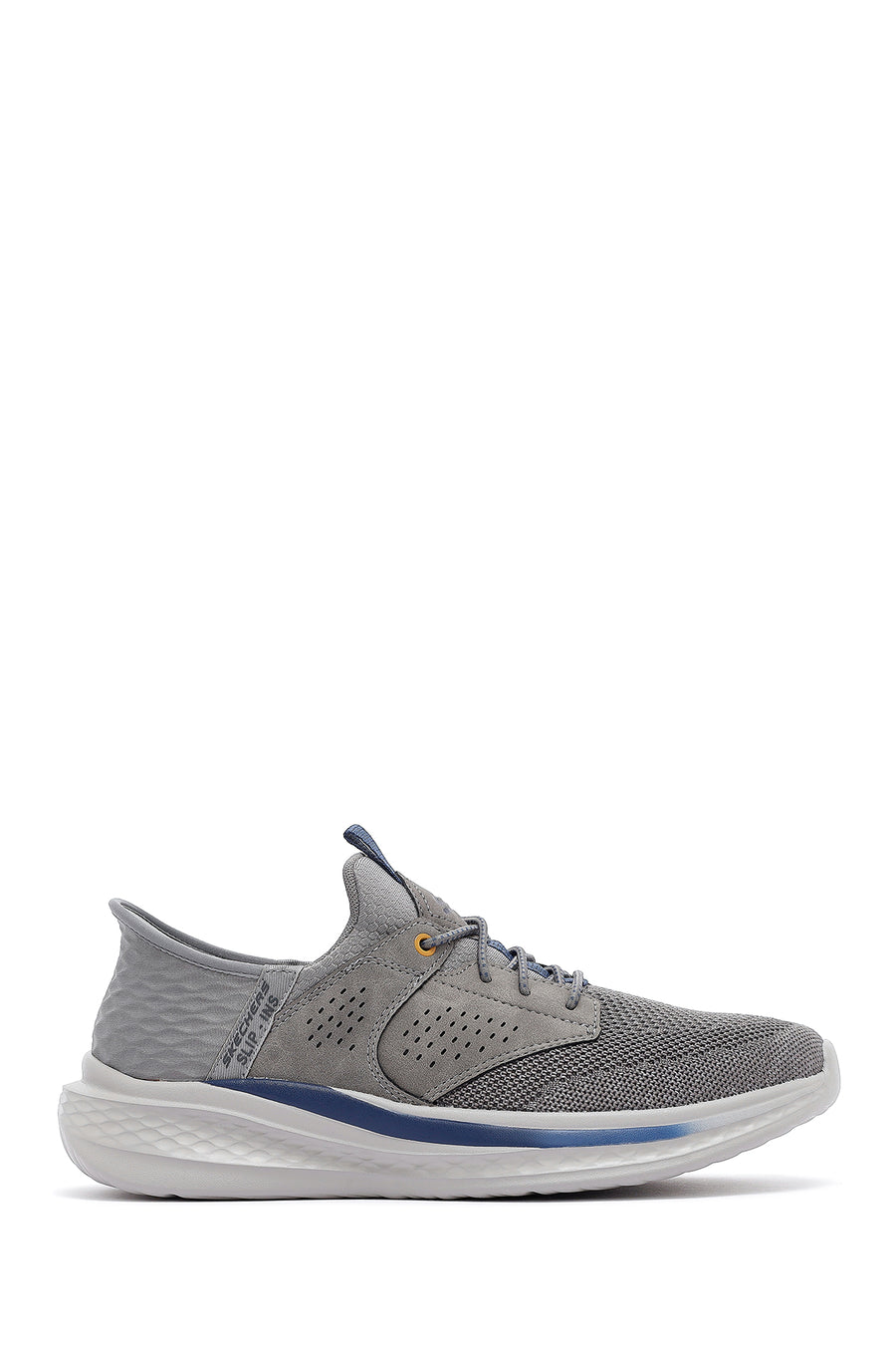 Skechers Erkek Gri Slade Bağcıklı Kalın Tabanlı Kumaş Sneaker 210889 GRY | Derimod