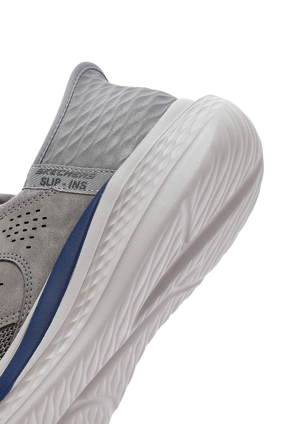 Skechers Erkek Gri Slade Bağcıklı Kalın Tabanlı Kumaş Sneaker