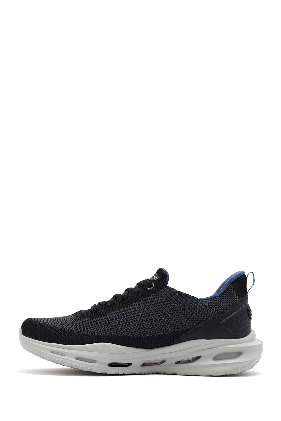Skechers Erkek Siyah Arch Fit Orvan - Kincade Bağcıklı Kalın Tabanlı Sneaker