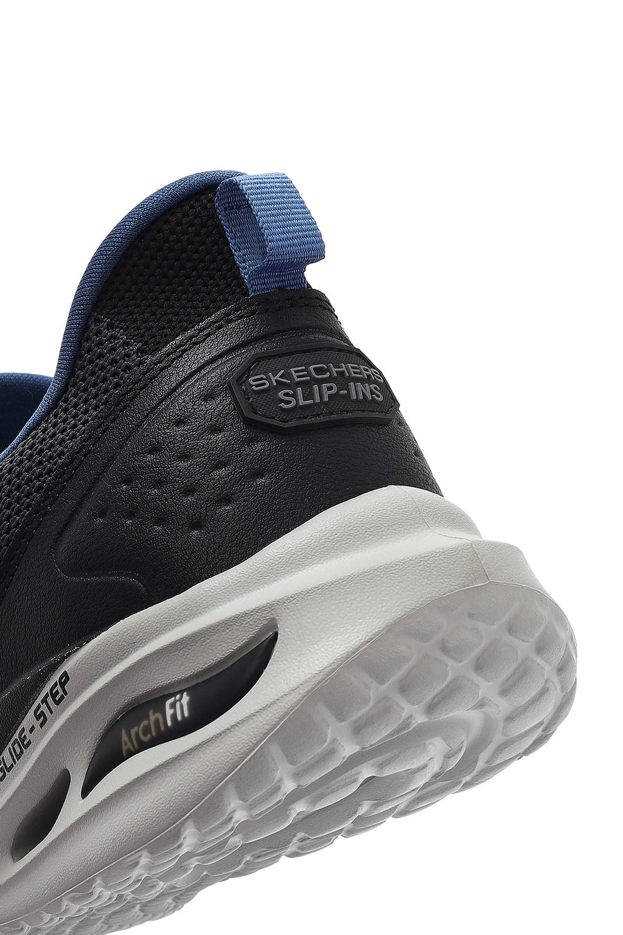 Skechers Erkek Siyah Arch Fit Orvan - Kincade Bağcıklı Kalın Tabanlı Sneaker
