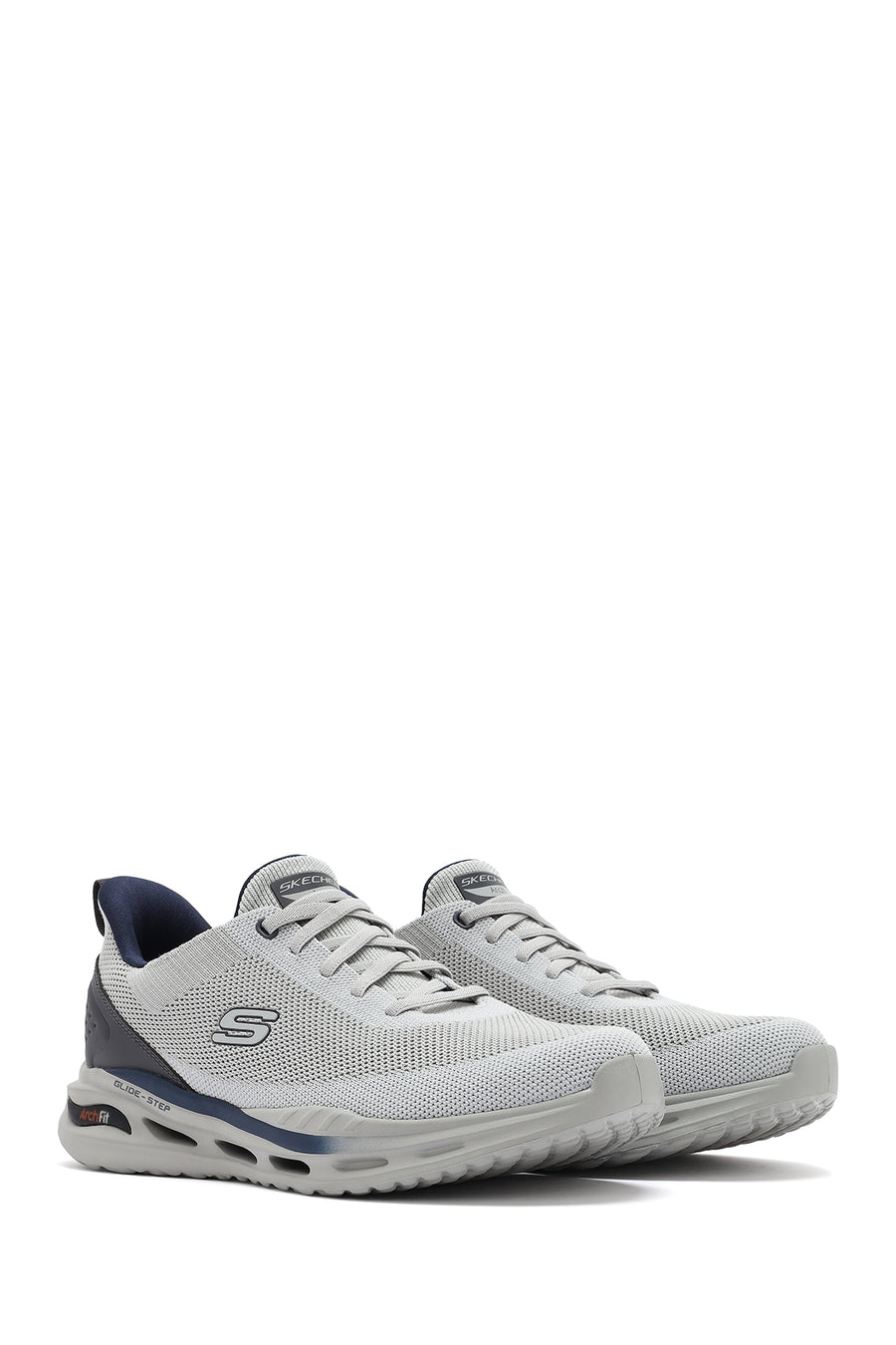 Skechers Erkek Gri Arch Fit Orvan - Kincade Bağcıklı Kalın Tabanlı Sneaker
