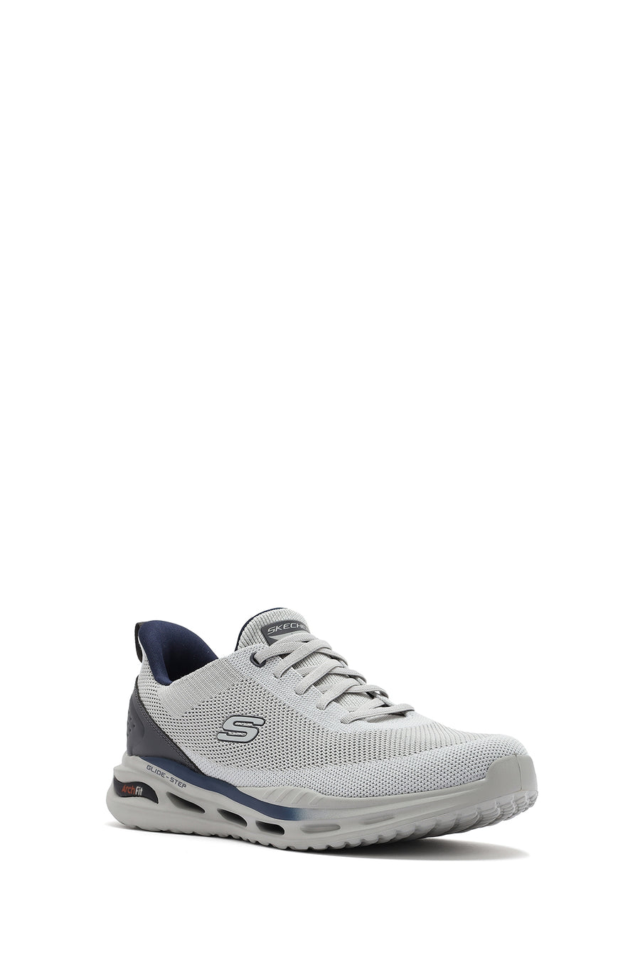 Skechers Erkek Gri Arch Fit Orvan - Kincade Bağcıklı Kalın Tabanlı Sneaker