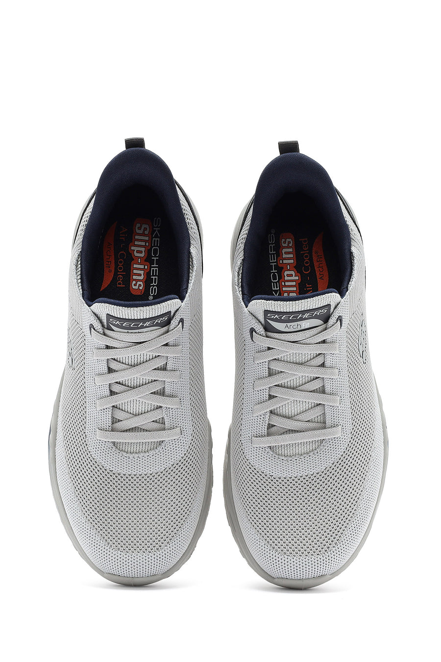 Skechers Erkek Gri Arch Fit Orvan - Kincade Bağcıklı Kalın Tabanlı Sneaker