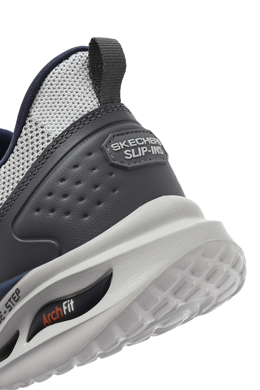 Skechers Erkek Gri Arch Fit Orvan - Kincade Bağcıklı Kalın Tabanlı Sneaker