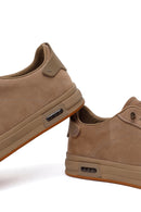 Male Mink Lace-Up Nubuck Leather Sneaker | Derimod