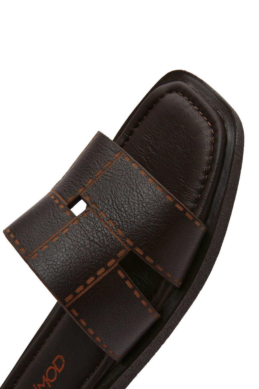 Women's Brown Leather Slippers