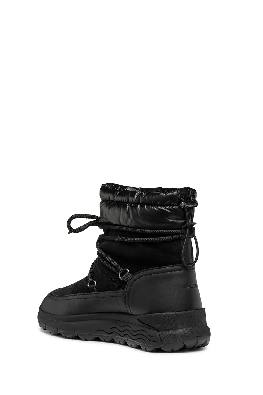 Geox Women's Black Spherica 4x4 Abx Waterproof Leather Outdoor Boots