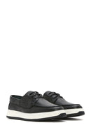 Men's Black Lace-up Leather Casual Shoes | Derimod