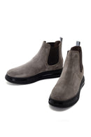 Men's Mink Thick Soled Suede Leather Casual Chelsea Boots | Derimod