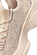 Women's Beige Thick Soled Sneaker | Derimod