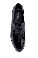 Men's Leather Patent Leather Classic Loafer | Derimod