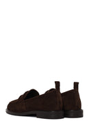 Woman Brown Suede Masculine Loafer | Derimod