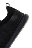 Men's Black Leather Sneaker | Derimod