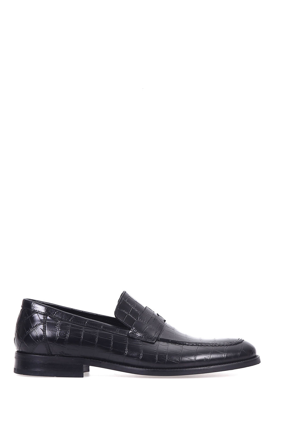 Crocodile Patterned Men's Shoes 18WFD3457E3 | Derimod