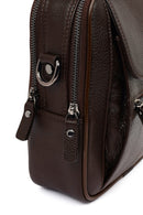 Men's Brown Leather Messenger Bag | Derimod