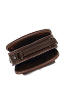 Men's Brown Leather Messenger Bag | Derimod