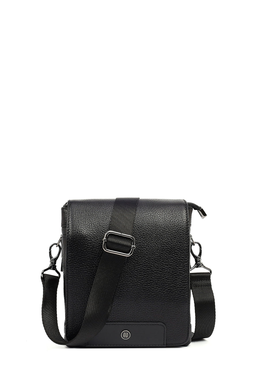 Male Black Leather Messenger Bag 21SBD3101FT | Derimod