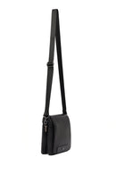 Male Black Leather Messenger Bag | Derimod