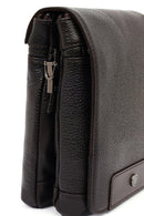 Male Brown Leather Messenger Bag | Derimod