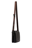 Male Brown Leather Messenger Bag | Derimod