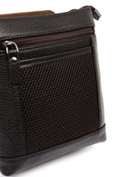 Male Brown Leather Messenger Bag | Derimod