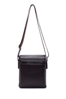 Male Brown Leather Messenger Bag | Derimod