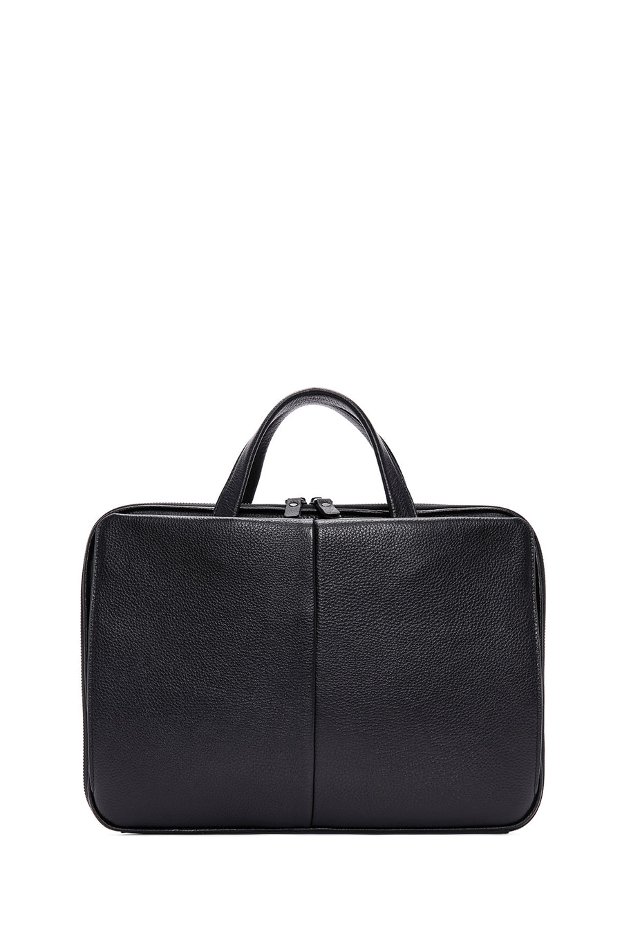 Men's Black Leather Laptop Bag