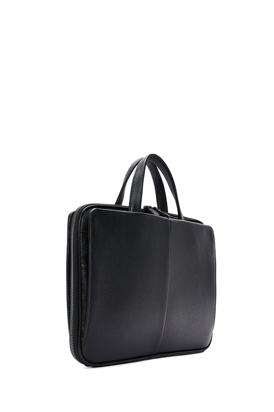 Men's Black Leather Laptop Bag