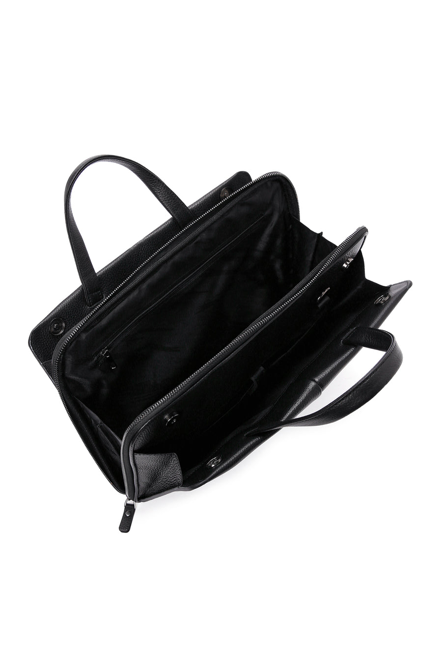 Men's Black Leather Laptop Bag