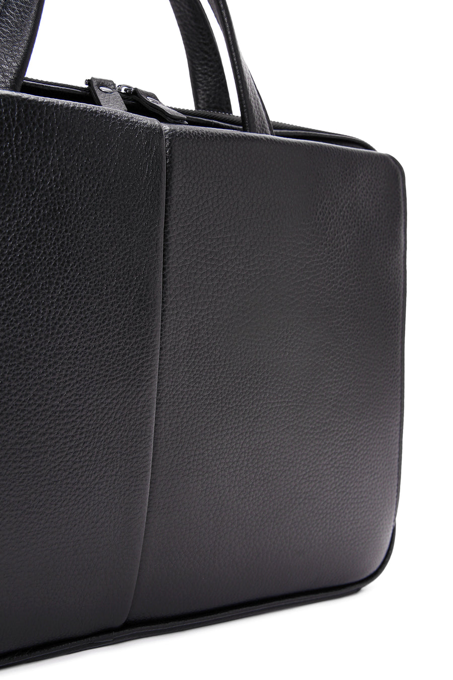 Men's Black Leather Laptop Bag