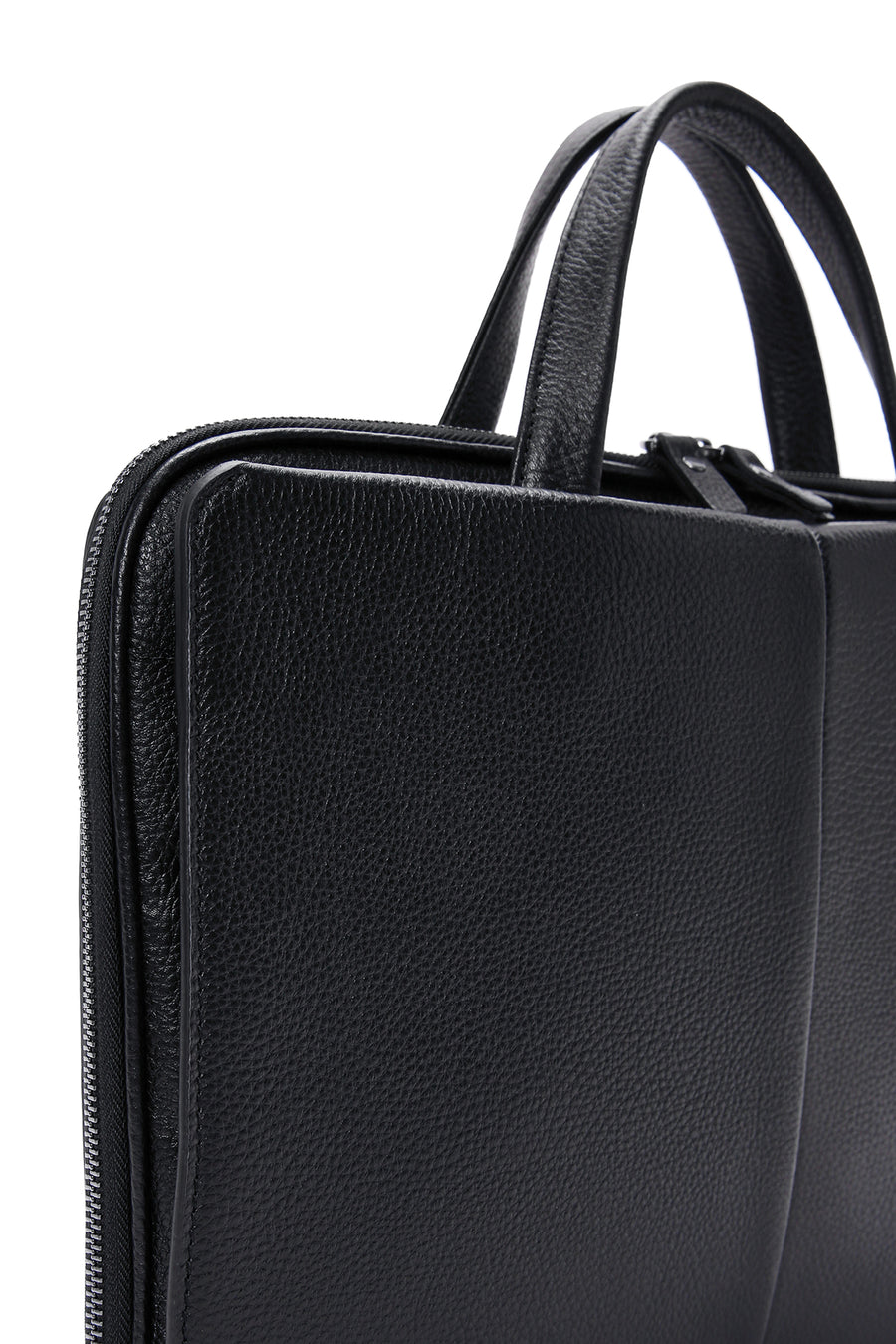 Men's Black Leather Laptop Bag