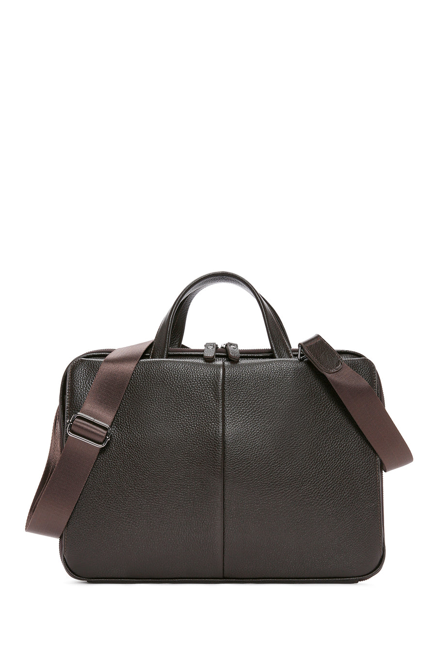 Men's Brown Leather Laptop Bag