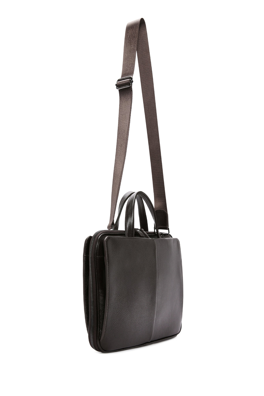 Men's Brown Leather Laptop Bag