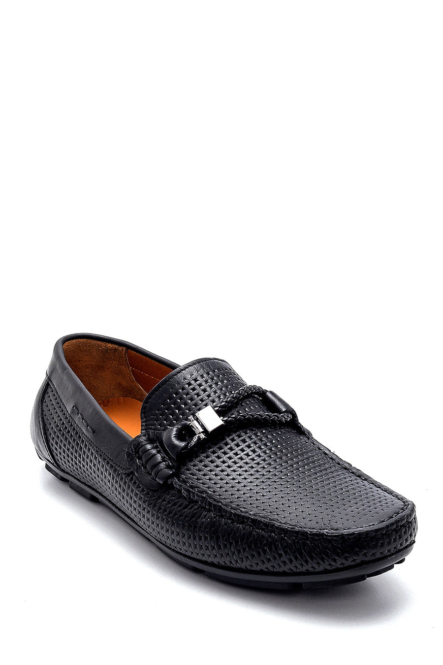 Erkek Deri Baskılı Loafer