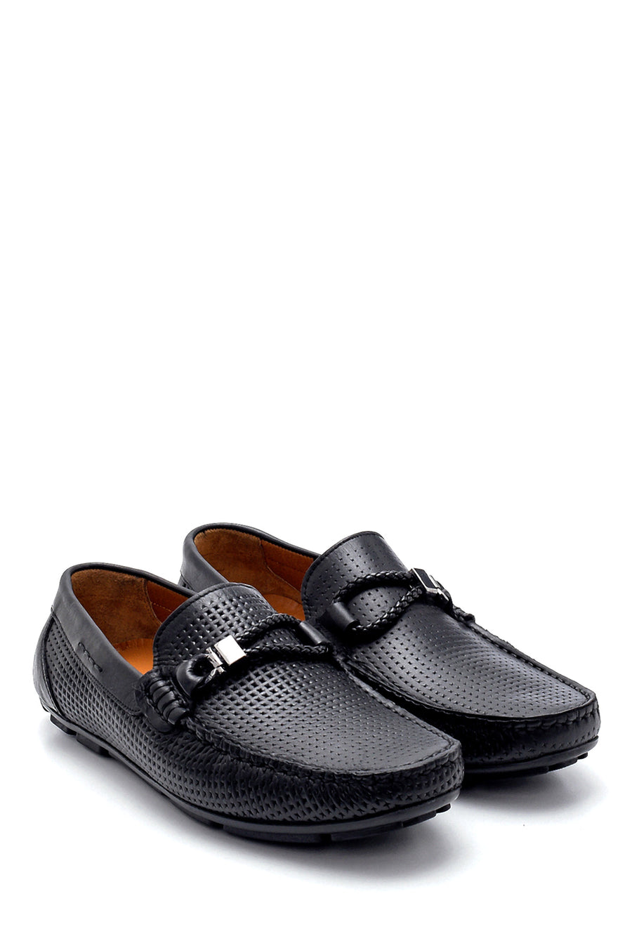 Erkek Deri Baskılı Loafer