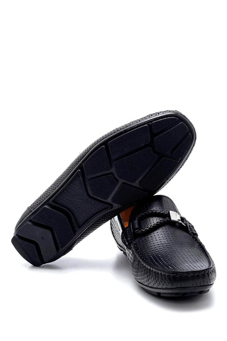 Erkek Deri Baskılı Loafer