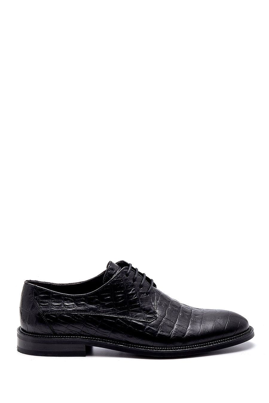 Men's Leather Crocodile Patterned Classic Shoes 21SFD6045E3 | Derimod