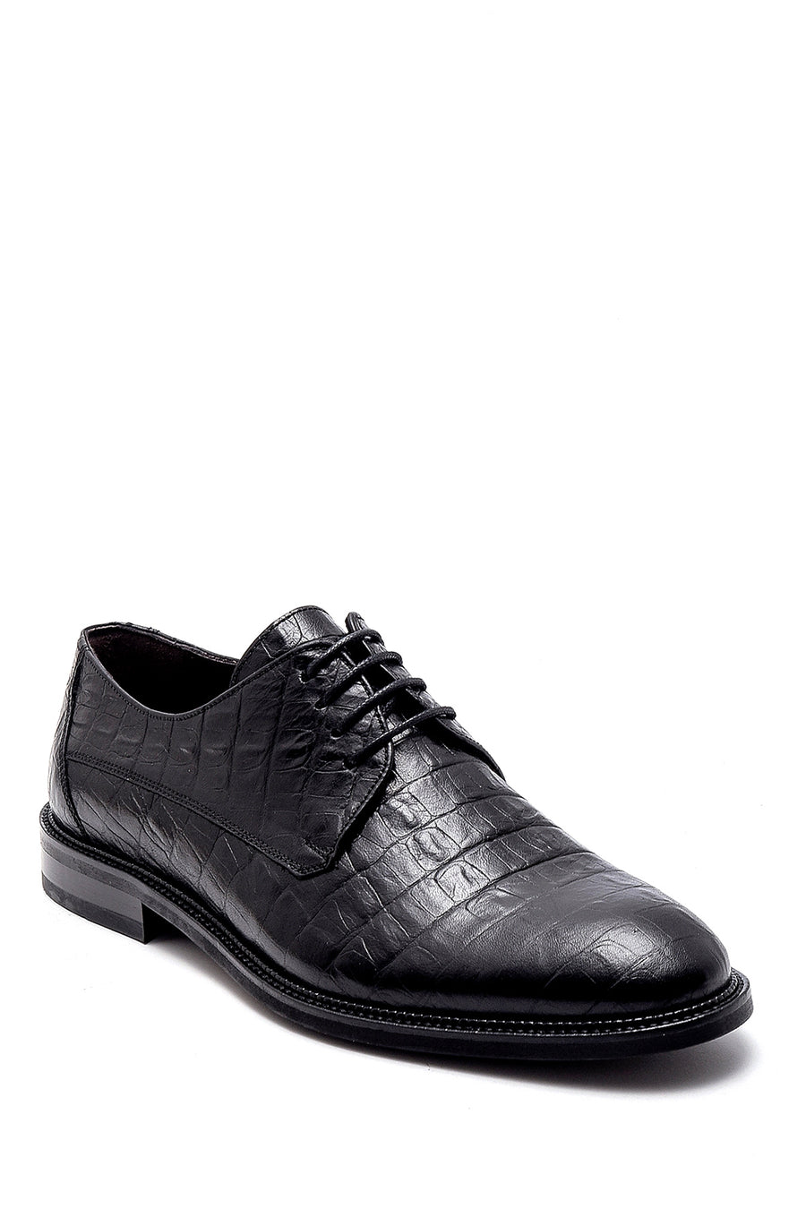 Men's Leather Crocodile Patterned Classic Shoes