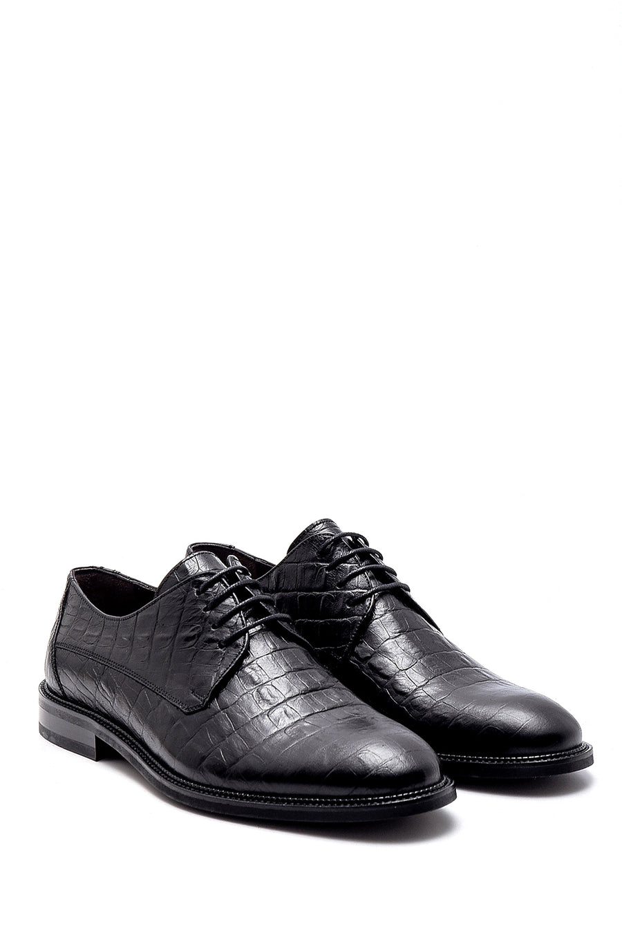 Men's Leather Crocodile Patterned Classic Shoes