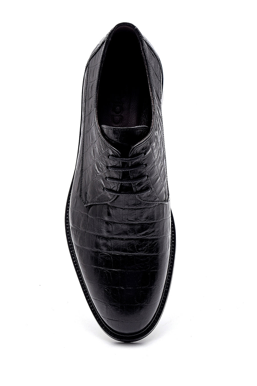 Men's Leather Crocodile Patterned Classic Shoes