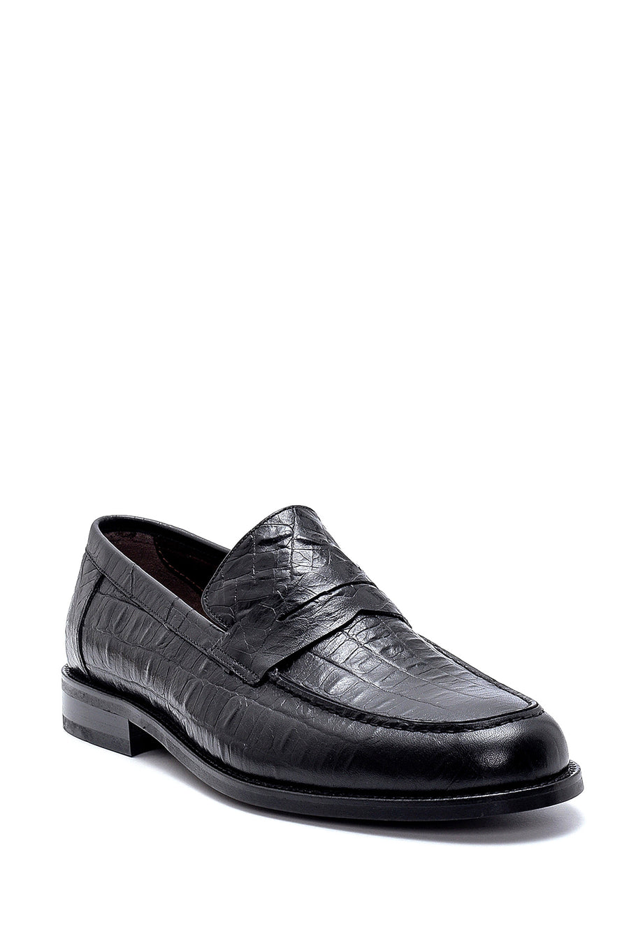 Men's Leather Crocodile Patterned Loafer