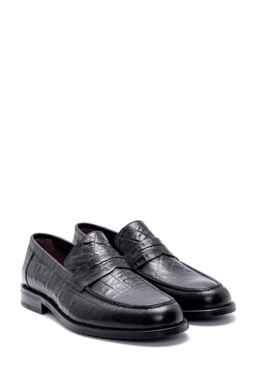 Men's Leather Crocodile Patterned Loafer