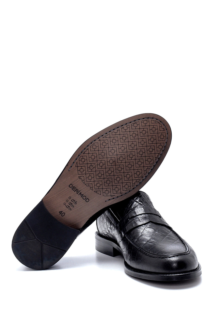 Men's Leather Crocodile Patterned Loafer