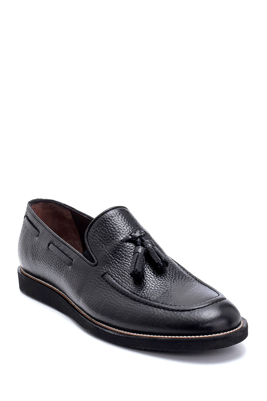 Erkek Deri Püskül Detaylı Loafer