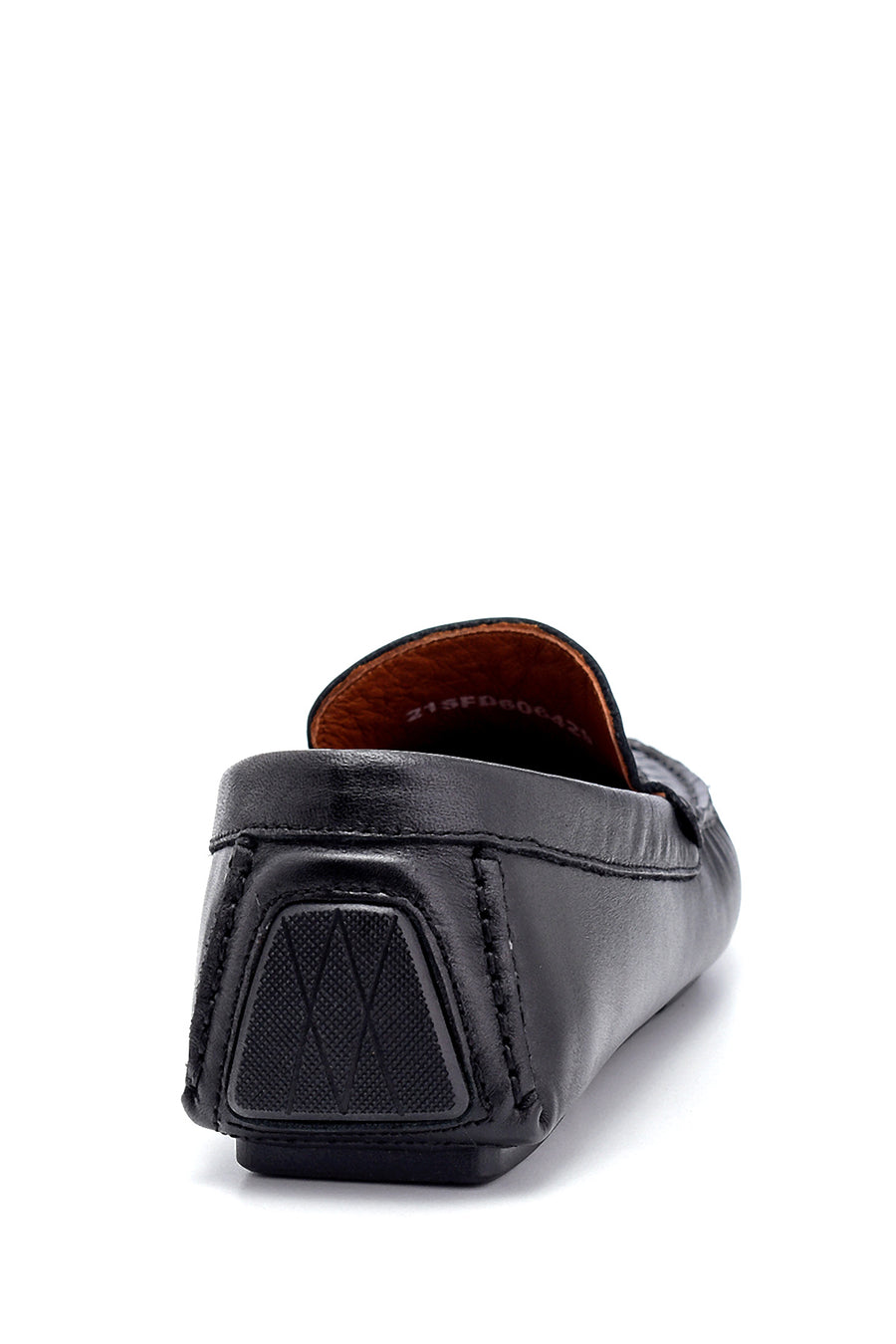 Erkek Deri Örgü Detaylı Loafer