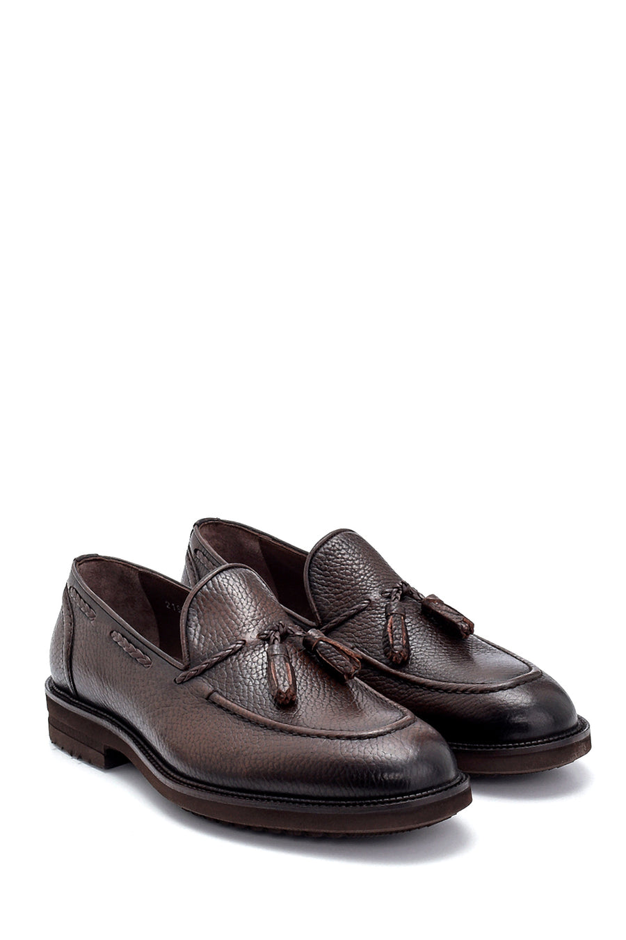 Erkek Deri Püskül Detaylı Loafer