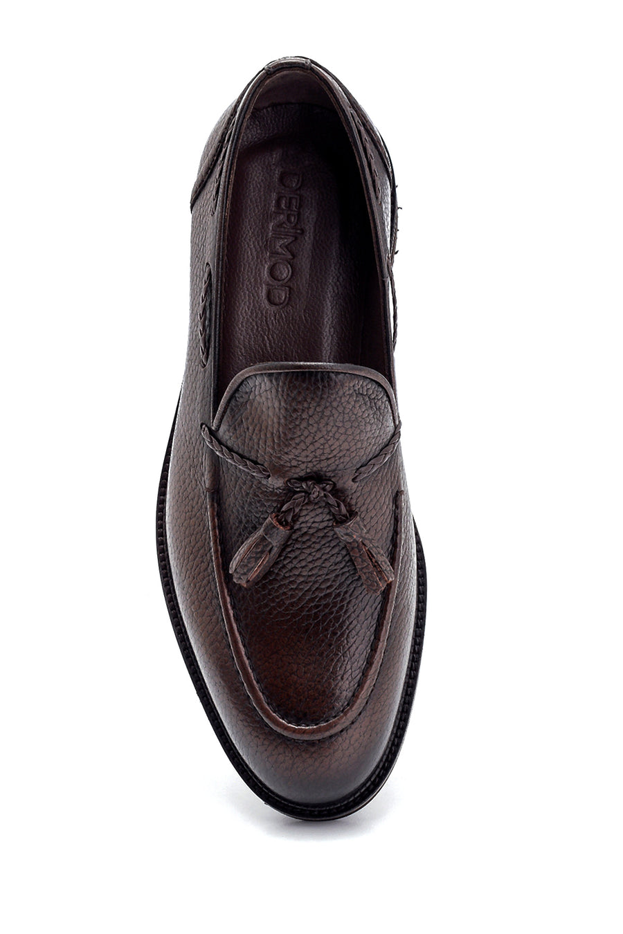 Erkek Deri Püskül Detaylı Loafer