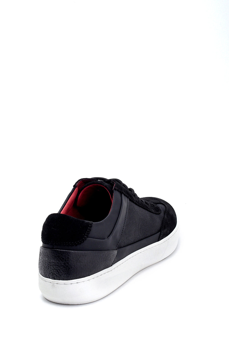 Erkek Süet Detaylı Deri Sneaker