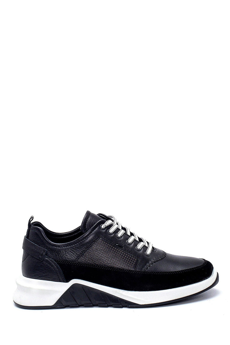 Erkek Süet Detaylı Deri Sneaker 21SFD614414 | Derimod