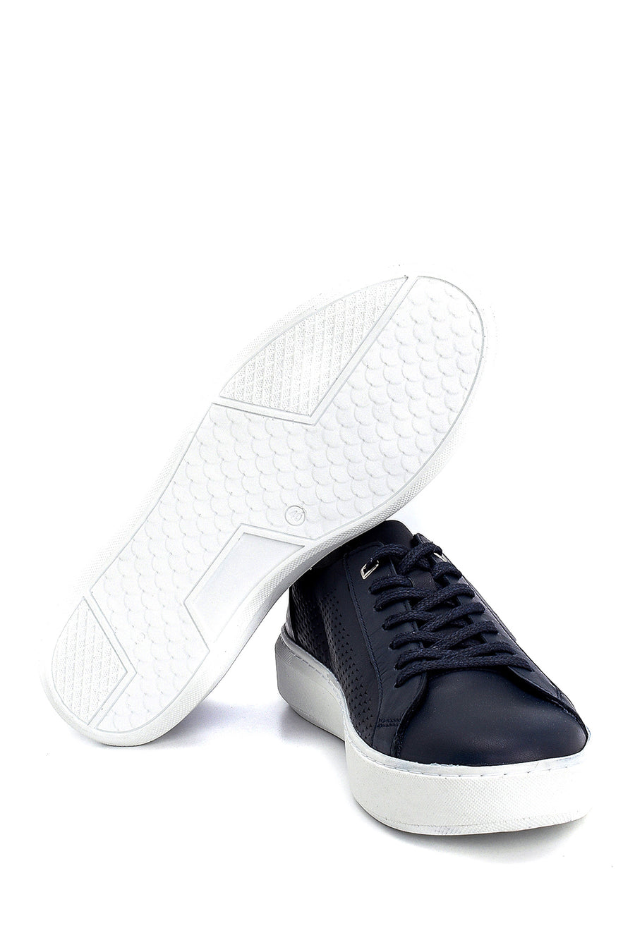 Erkek Deri Baskılı Sneaker